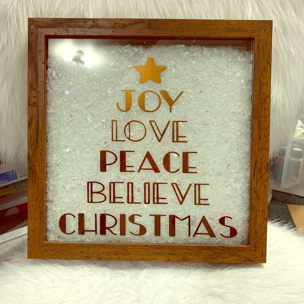 Christmas shadow box